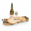 Mariposa Gourmet 2 Tone Cutting/Cheese Board w/ 6 Wine & Cheese Tools